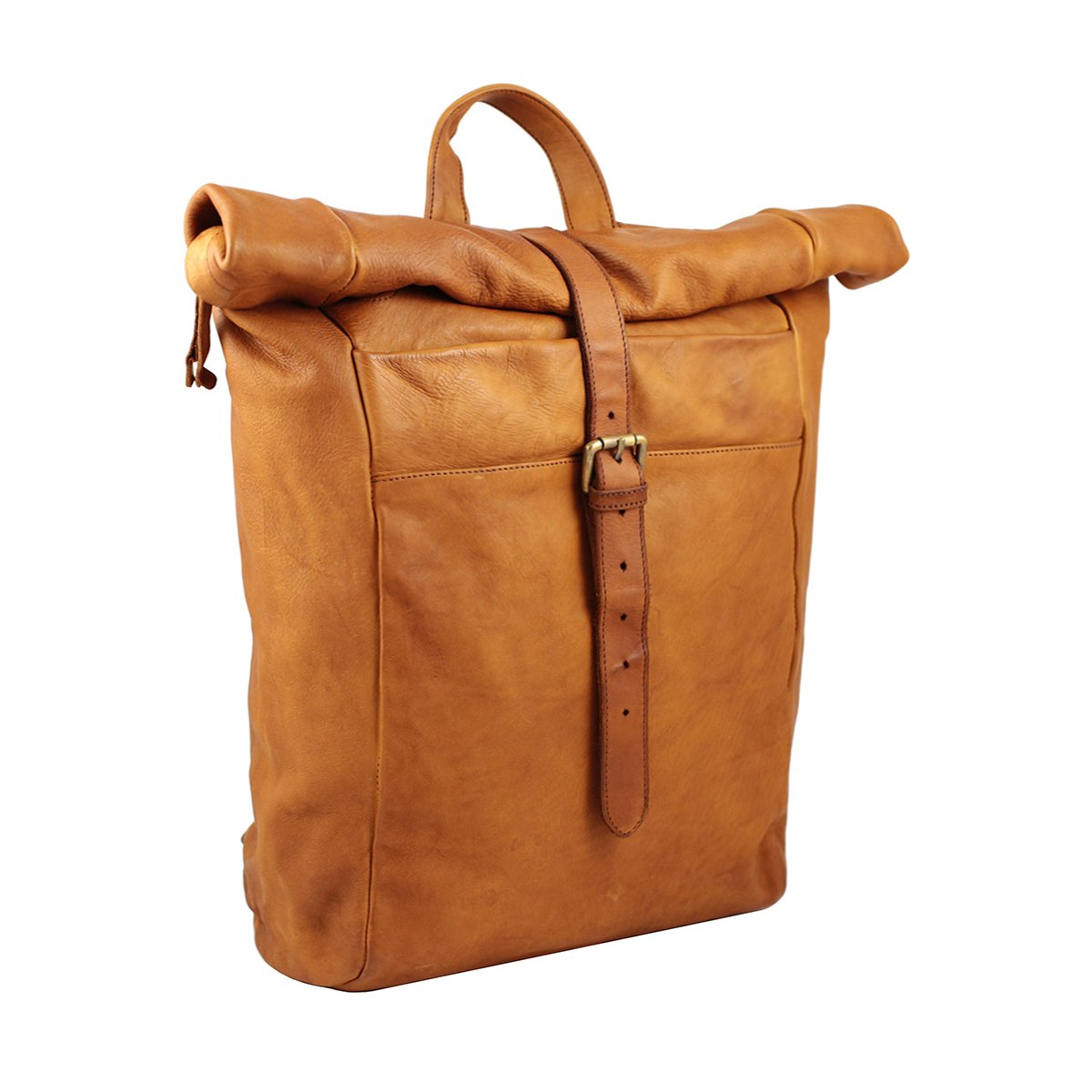 Leather brown Backpack