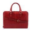 Briefcase in genuine leather