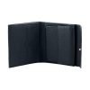 Wallet in navy leather blouses with purse