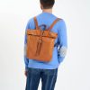 leather backpack for men