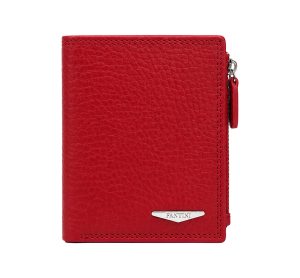Genuine womens wallet crafted from hammered leather