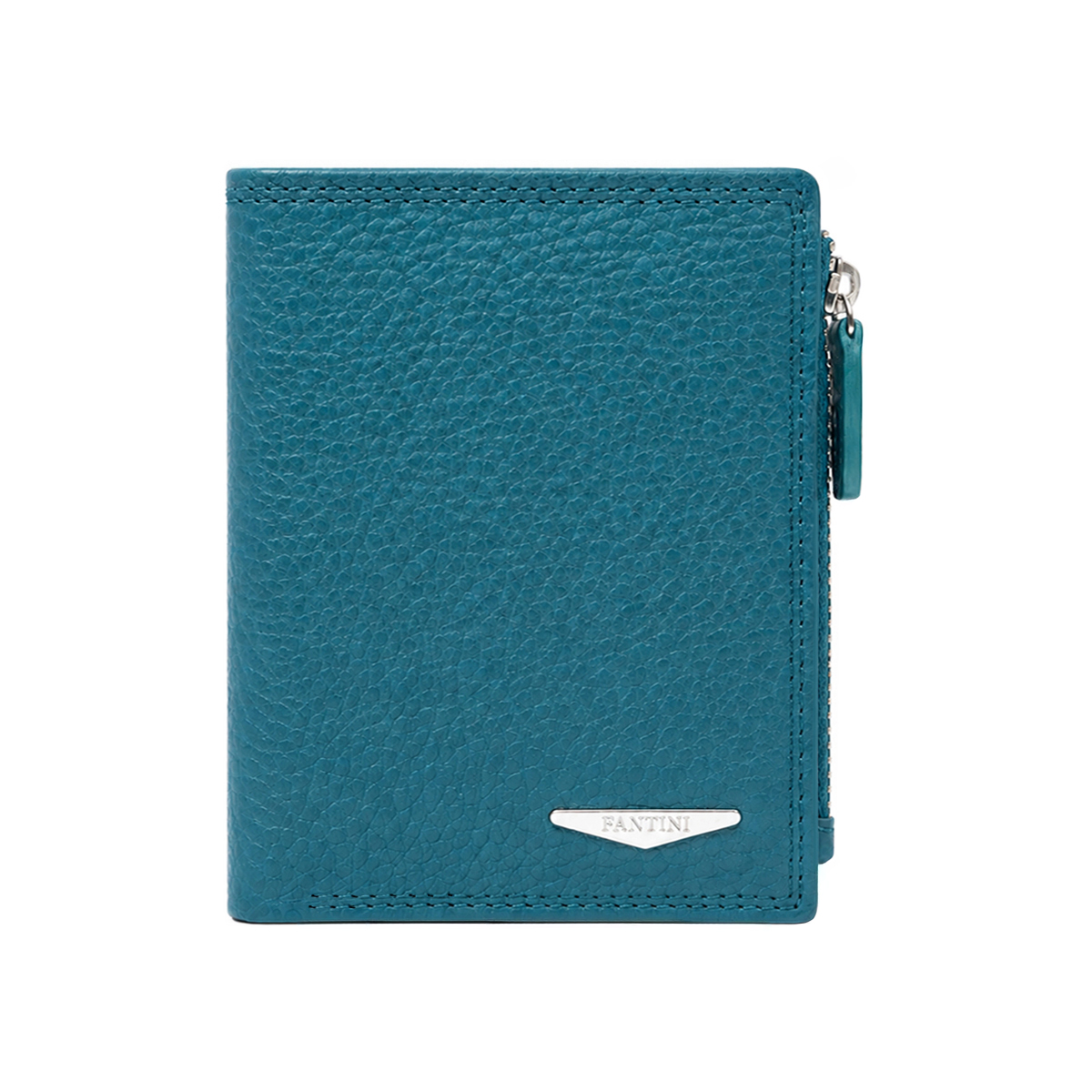 Genuine womens wallet made of hammered leather