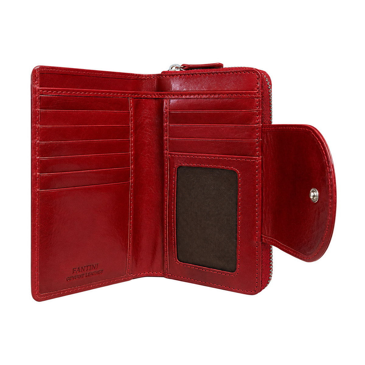 True artisan-crafted natural ruby leather wallet tailored for women