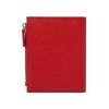 Natural leather wallet for women featuring a vintage hammered design