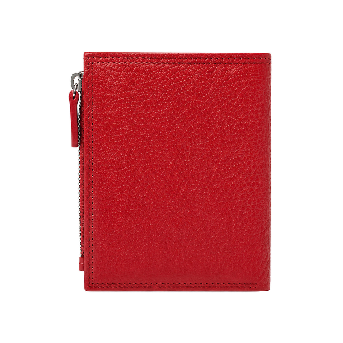 Natural leather wallet for women featuring a vintage hammered design